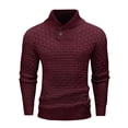 thumbnail image 1 of Fexilor Men's Turtleneck Sweater Pullover Stylish Shawl Collar Knit Top for Regular Fit, 1 of 7