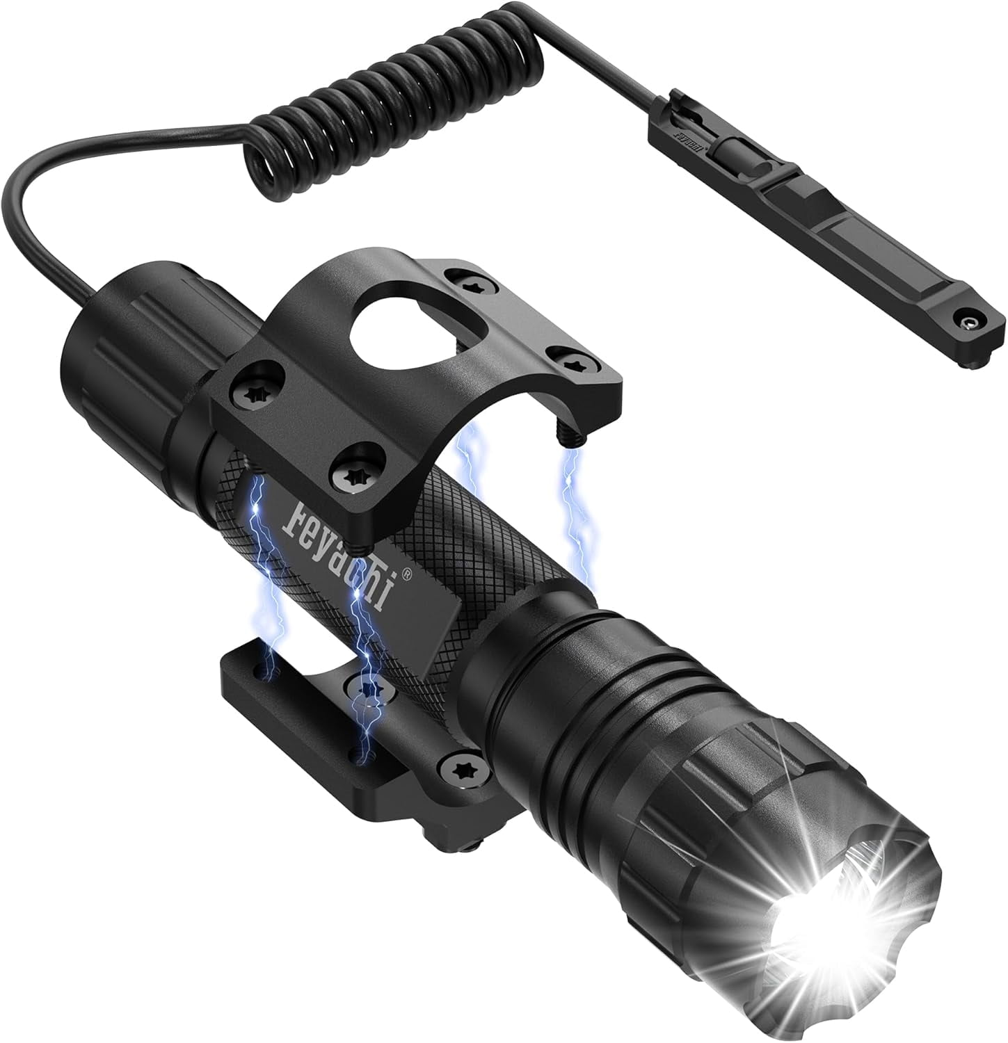 TDT 3000 Lumen Tactical Flashlight LED Tactical Light Comes With IPX7 Waterproof, 2 Switch Modes