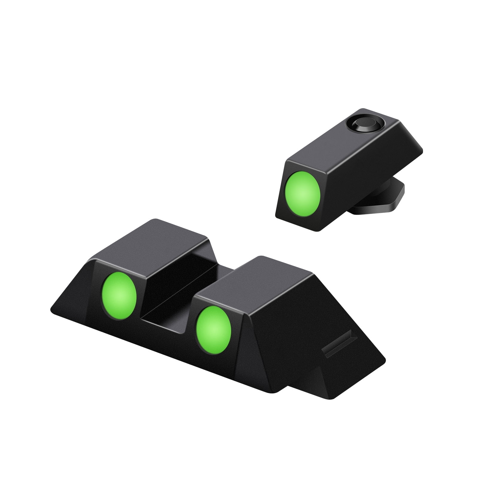 Feyachi NS16 Night Sights Glow in The Dark for G lock Gear17 17L 19 26 27 33 34 38 39, NO TRITIUM