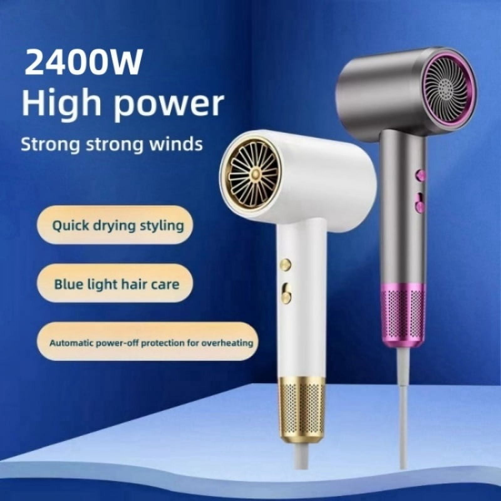 Feylan 110V/220V High-Speed Hair Dryer EU/US/UK Plug, High-Power Quick Drying, Low Noise Reduction, Dedicated Hair Salon For Home Use