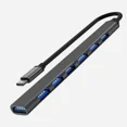 thumbnail image 1 of Feylan USB 3.0 Hub USB Hub 3.0 USB Splitter 7 Port Multiple Expander Type C Hub OTG Adapter for Laptop PC Hard Drive Mouse Keyboard, 1 of 7