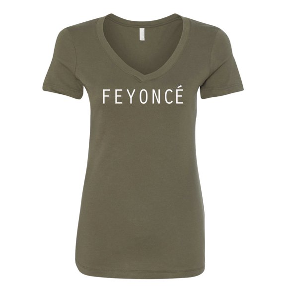 Feyonce Womens V-Neck Tee