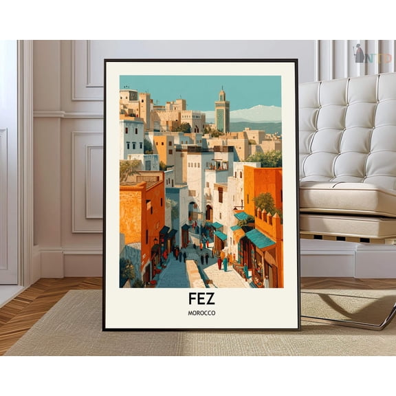 Fez Morocco City Poster Unframed Paper Print