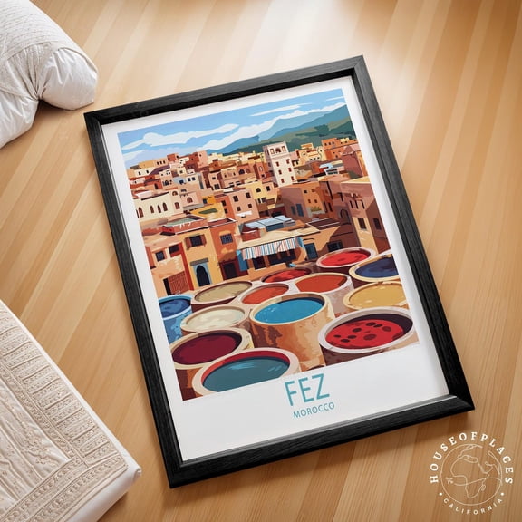 Fez Morocco Scenic Travel Home Decor