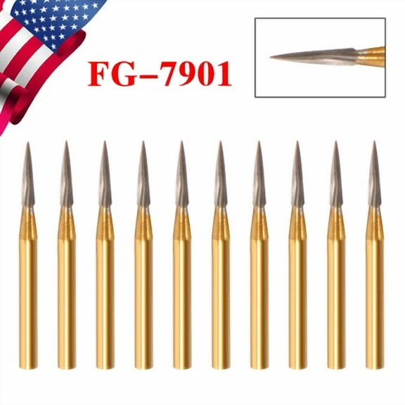 Fg7901 Tungsten Carbide Burs Trimming &Finishing Drills For High Speed Handpiece