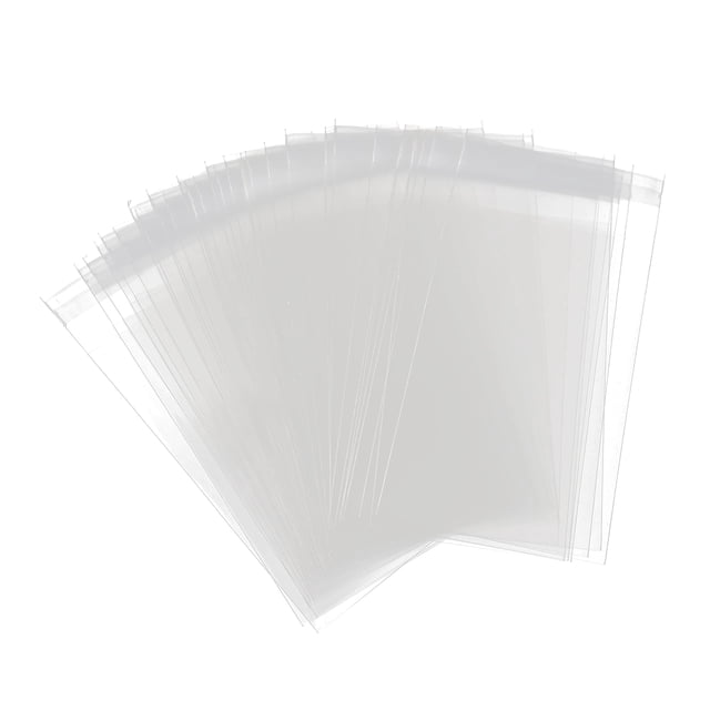 Clear Self-Sealing Cellophane Bags - 100 Packs Of 4x6 Inches Resealable Treat Bags For Candy & Cookies