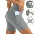 thumbnail image 1 of Fglymey Biker Shorts Women - High Waisted Workout Gym Spandex Booty Yoga Volleyball Shorts Gray L, 1 of 9