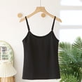 thumbnail image 1 of Camisoles for Women White Adjustable Spaghetti Strap Tank Top Black Cami Tops Black XL, 1 of 5