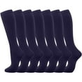 thumbnail image 1 of Fgnfyis 7 Pairs Of Compression Socks for Women and Men Knee High Socks Support for Athletic Running Cycling and Improved Circulation Blue XXL, 1 of 5