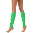 thumbnail image 1 of Fgnfyis 80s 90s Leg Warmers for Women Neon Ribbed Leg Socks Stylish Accessories Colorful Fluorescent Wool Knitted Sock Sleeves for Halloween Mint Green One Size, 1 of 4