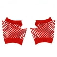 thumbnail image 1 of Fgnfyis 80s Retro Mesh Party Gloves for Women and Girls Elegant Short Evening Wear Hen Night Accessory Red One Size, 1 of 3