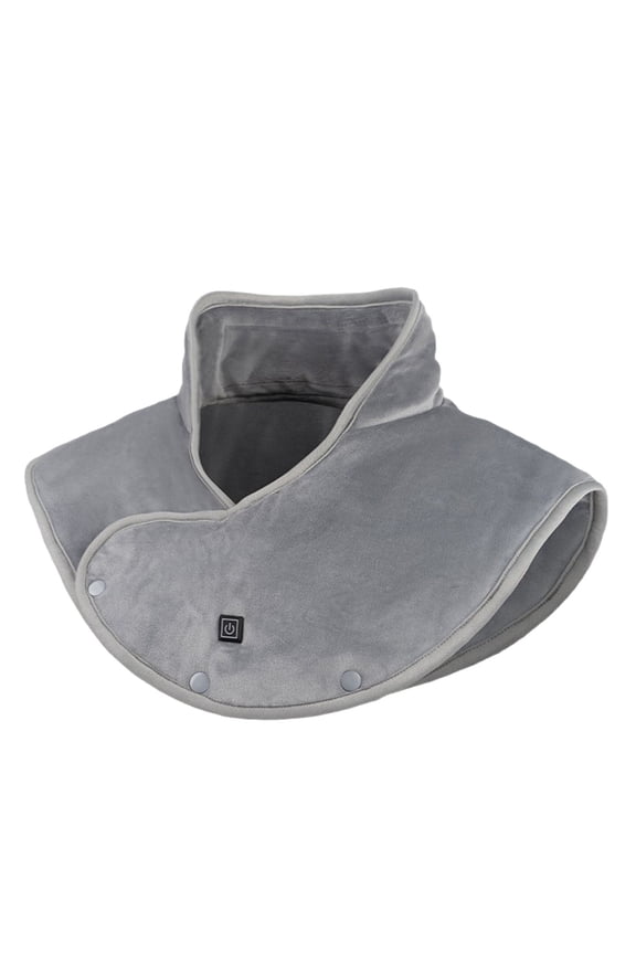 Adult Neck and Shoulder Heating Shawl for Warmth and Soothing Comfort with Three Temperature Settings Grey