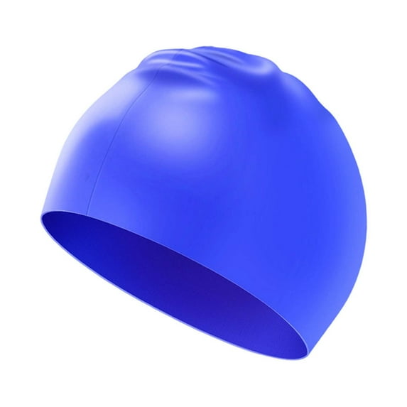 Fgnfyis Adult Unisex Solid Color Sports Headband Swim Cap for Active Water Sports and Training Blue One Size