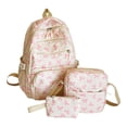 thumbnail image 1 of Fgnfyis Backpack for Girls Stylish Womens Bow Cute Shoulder Bag for Daily Use Commute Work Travel School Versatile Carryall Kindergarten Backpack Light Pink, 1 of 9