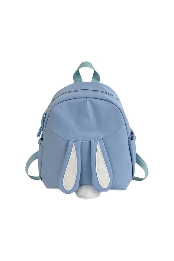 Backpack for Girls Cute Rabbit Ear Anime Spring Summer Lightweight Water Kids Daypack School Backpack Blue