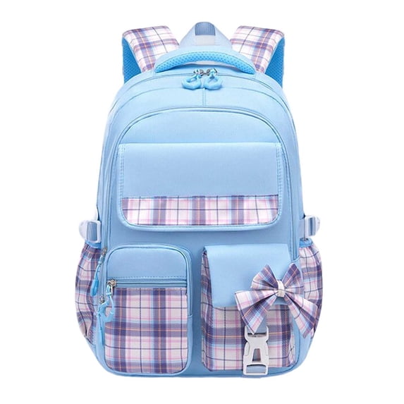 Fgnfyis Backpack for Girls Lightweight Friendly Large Capacity Elementary School Children Ages 7 16 Kids Backpack Light Blue