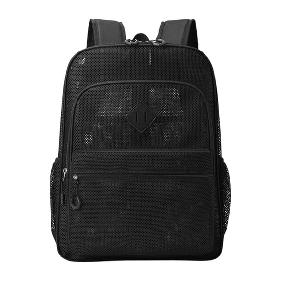 Fgnfyis Backpack for Kids Breathable Mesh Gym Lightweight Comfortable College Rucksack with Ventilated Padded Straps School Backpack Black