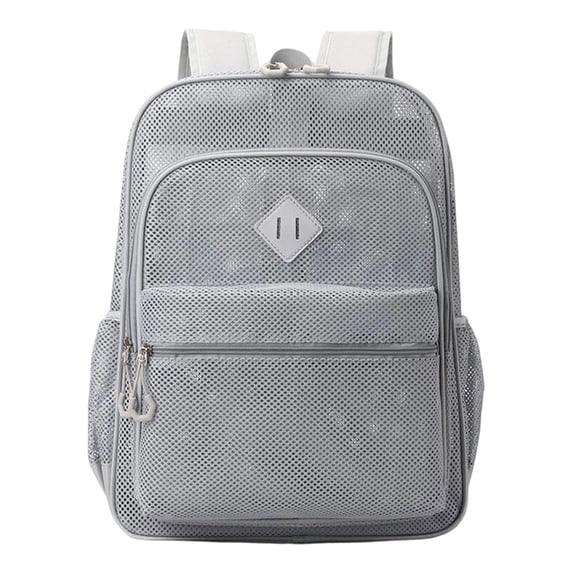 Fgnfyis Backpack for Kids Breathable Mesh Gym Lightweight Comfortable College Rucksack with Ventilated Padded Straps School Backpack Grey