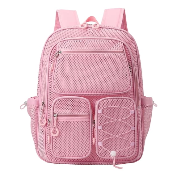 Fgnfyis Backpack for Kids Breathable Mesh Large Capacity Versatile Travel Gym Children Adults School Backpack Red