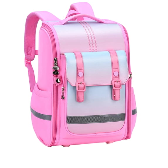 Fgnfyis Backpack for Kids Lightweight Ergonomic British Style High Capacity Back Padding Daypack Suitable Primary Students School Backpack Hot Pink