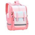 thumbnail image 1 of Fgnfyis Backpack for Kids Lightweight Ergonomic British Style High Capacity Back Padding Daypack Suitable Primary Students School Backpack Pink, 1 of 3