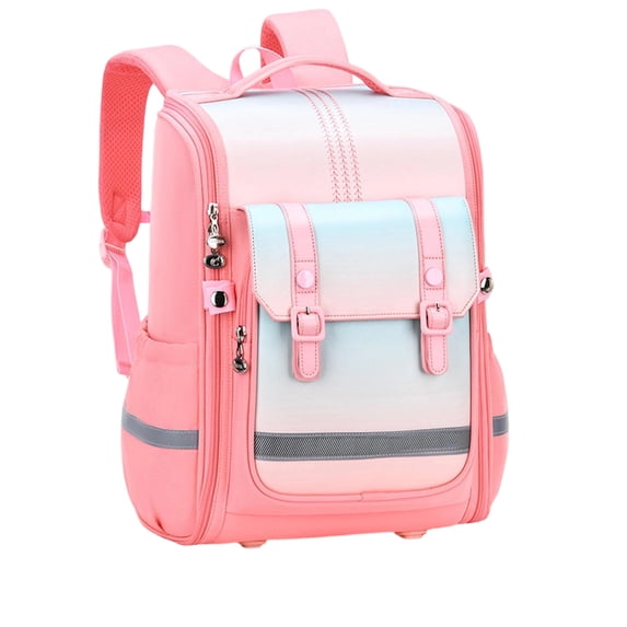Fgnfyis Backpack for Kids Lightweight Ergonomic British Style High Capacity Back Padding Daypack Suitable Primary Students School Backpack Pink