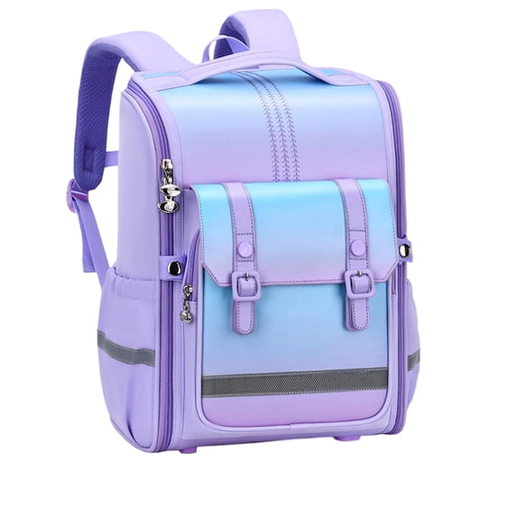 Fgnfyis Backpack for Kids Lightweight Ergonomic British Style High Capacity Back Padding Daypack Suitable Primary Students School Backpack Purple