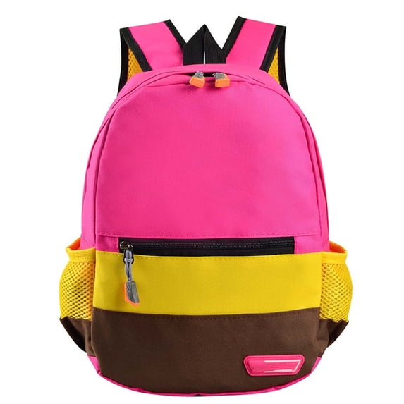 Fgnfyis Backpack for School Large Capacity Lightweight Bookbag Elementary Middle High School Unisex Students Kids Backpack Hot Pink