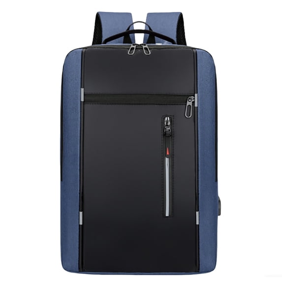 Fgnfyis Backpack for School Men Large Capacity Laptop USB Travel Business Commute Outdoor College Work Mens Backpack Dark Blue