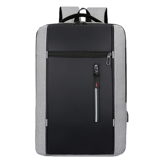 Fgnfyis Backpack for School Men Large Capacity Laptop USB Travel Business Commute Outdoor College Work Mens Backpack Grey