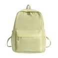 thumbnail image 1 of Fgnfyis Backpack for School Solid Color Travel Large Capacity Student Bookbag Unisex Kids Backpack Yellow, 1 of 9