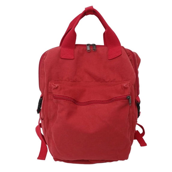 Fgnfyis Backpack for School Unisex College Students Daily Commute Lightweight Water Washed Casual Shoulder Bag Kids Backpack Red
