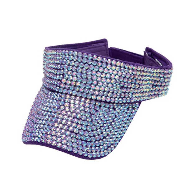 Fgnfyis Bling Rhinestone Baseball Cap Adjustable Sport Hat Summer Sun Visor Unisex Casual Wear PP2 One Size