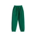 thumbnail image 1 of Fgnfyis Boys Girls Casual Jogger Sweatpants with Functional Pockets Comfortable Kids Trousers for Play and Everyday Wear Durable Solid Design Youth Athletic Pants Green 8-9 Years, 1 of 3