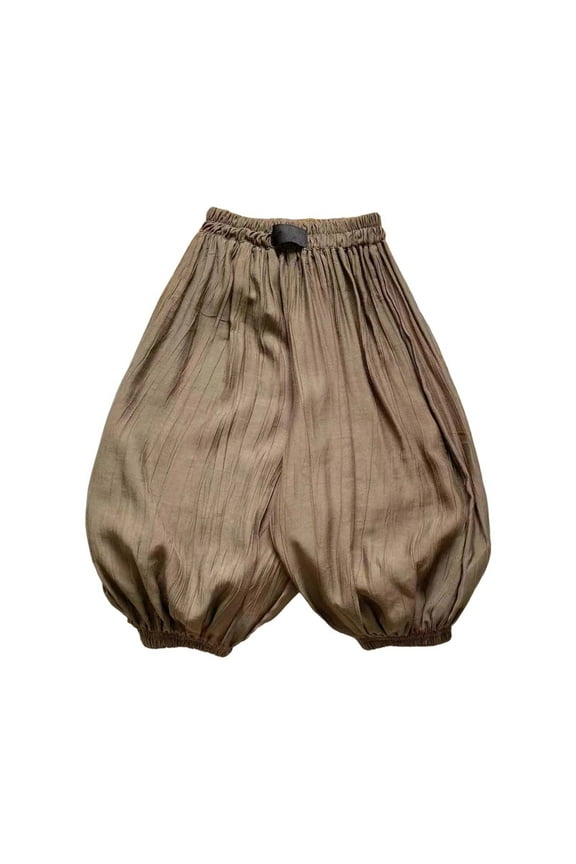 Boys Jogger Pants with Elastic Soft Breathable Fabric Comfortable Casual Wear for Toddler and Kids Daily Home Activities Coffee 3-4 Years