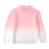 Fgnfyis Boys Knit Sweater Long Sleeve Crewneck Pullover with Unique Tie Dye Gradient Design for Stylish Comfort Pink 4-5 Years