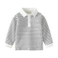 thumbnail image 1 of Fgnfyis Boys Shirts Toddler Kids Baby Kids Striped Shirt Tops Fall Clothes for Kids Boys Long Sleeve Shirts White_001 4-5 Years, 1 of 9