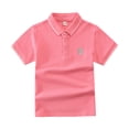 thumbnail image 1 of Fgnfyis Boys Short Sleeve Tops Short Sleeve Casual Summer Top with Embroidered Print Loose Fit for Toddler to Age 18 Months to 13 Years Boys T Shirts Red 12-13 Years, 1 of 2