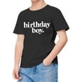 thumbnail image 1 of Fgnfyis Boys T Shirts Shirts for Kids Child Short Sleeve Happy Birthday Prints T Shirt Boy Fans Present Tops Boys Short Sleeve Tops Black 3-4 Years, 1 of 4
