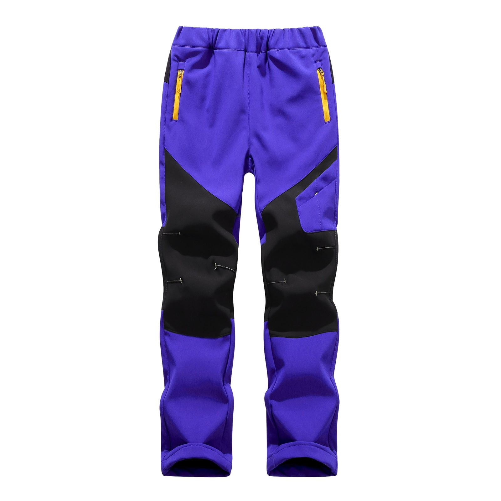 Fgnfyis Boys Winter Ski Pants with Patchwork Design and Insulated Warmth for Outdoor Sports and Casual Activities BU2 10-12 Years