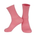 thumbnail image 1 of Fgnfyis Breathable Thin Wicking Ladies Casual Socks Candy Colors Mid Calf All Sports Socks Socks for Women Hot Pink, 1 of 2