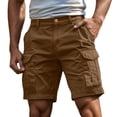 thumbnail image 1 of Fgnfyis Cargo Shorts for Men 5 Inch Relaxed Fit Button-Fly Quick Dry Stretch Lightweight Tactical Wear Hiking with Multi Pockets Shorts for Men Coffee XXXXL, 1 of 6