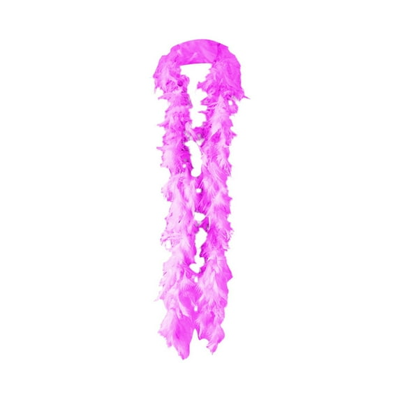 Fgnfyis Carnival Fashion Turkey Feather Strip Scarf for Stage Performance and Decorative Party Accessory Hot Pink One Size