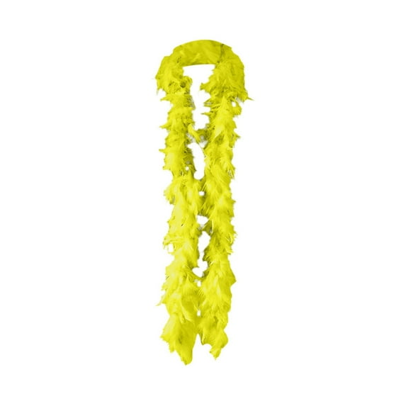 Fgnfyis Carnival Fashion Turkey Feather Strip Stage Gathering Flower Bundle Scarf Decorative accessory Yellow