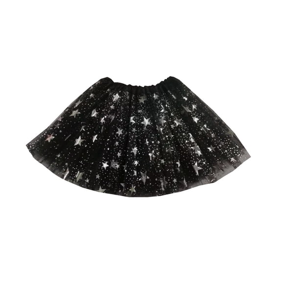 Fgnfyis Carnival Girls Skirts Star Sequins Tutu Baby Toddler Party Dance Performance Black One Size