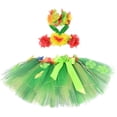 thumbnail image 1 of Fgnfyis Carnival Girls Skirts Tropical Luau Party Dress Skirt for Beach Bonfire Dance Performance Theme Celebration Green2 0-1 Years, 1 of 4