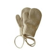 thumbnail image 1 of Fgnfyis Childrens Winter Gloves 2024 Candy Colorful Finger Halterneck Style Mittens for Cold Weather Beige One Size, 1 of 2
