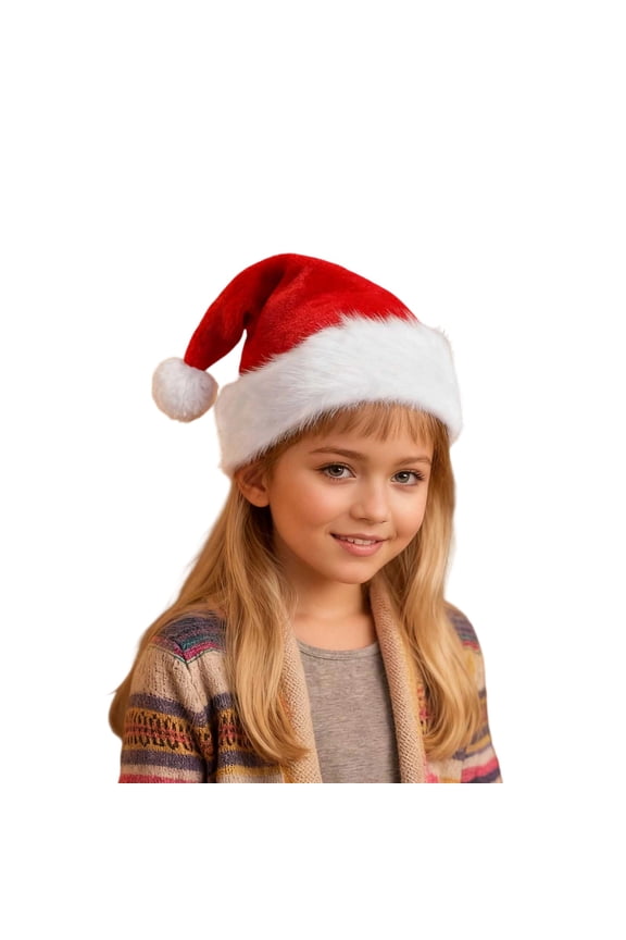 Christmas Diy Embroidered Name Knitted Cap Custom Children Holiday Christmas Hats for Kids Red