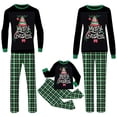 thumbnail image 1 of Fgnfyis Christmas Family Pajamas Matching Sets Holiday Long Sleeve Tops Plaid Pants Soft Cozy 2 Piece Pajamas Set Sleepwear, 1 of 5