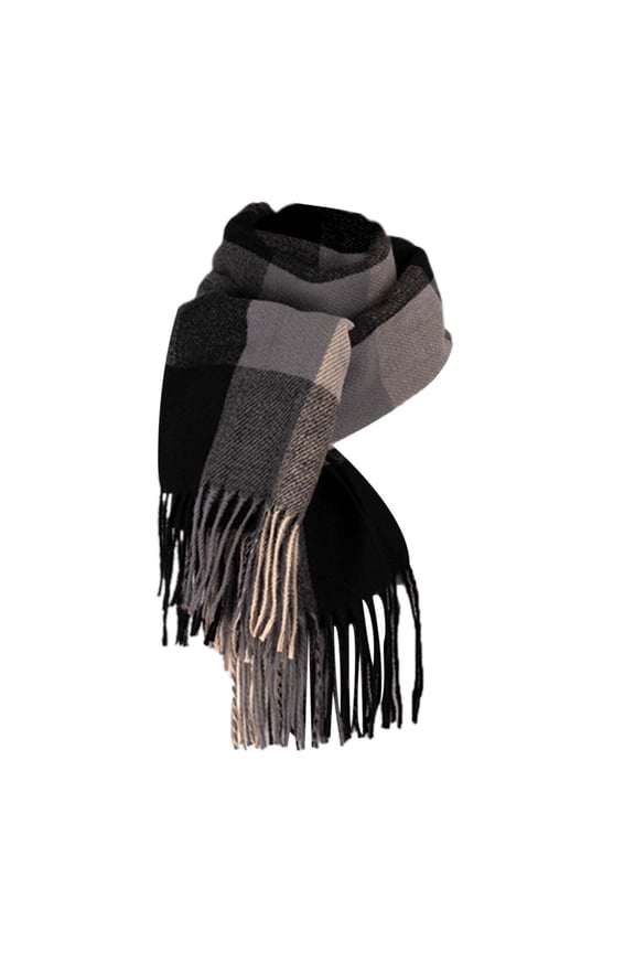 Fgnfyis Christmas Fashionable Autumn and Winter Womens Neck Scarf Festive Holiday Season Accessory for Women Black